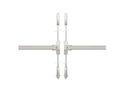 DK - PANIKOVÉ KOVANIE PHB 1202/1202 - 4-bodové zaistenie D2/2H-2D  NEM - nerez matná