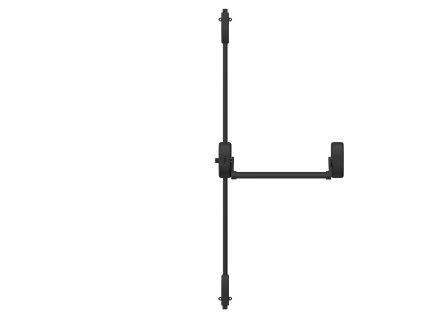 DK - SET PHA 2000 Jednokrídlové dvere s 3-bodovým zaistením D1/1B-1H-1D  CIM - čierna matná