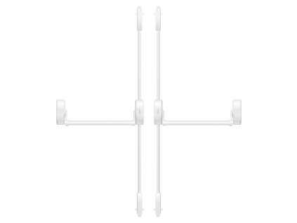 DK - SET PHA 2000 Dvojkrídlové dvere so 4-bodovým zaistením D2/2H-2D  BIM - biela matná