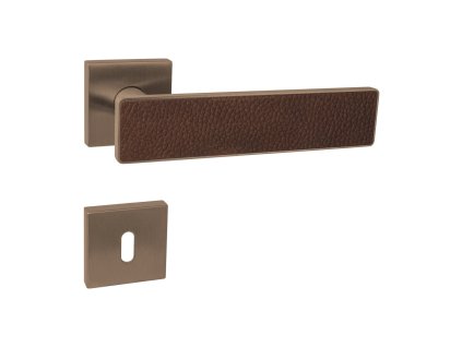 JNF - FRAME CONTOUR 436 - HR  HNM PVD - hnedá matná /hnedá koža (TCH)