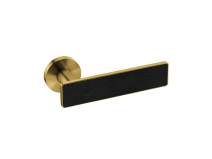 JNF - FRAME CONTOUR 436 - R  ZLM PVD - zlatá matná/čierna koža (TG)