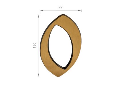 SS - DOMOVÁ ČÍSLICA  "0" -  120 mm  BRM.LL - bronz matný