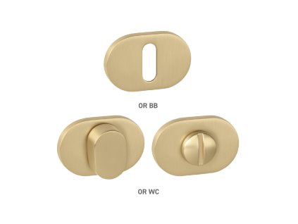 MPK -  ROZETA IMPRESSA - OR  ZLM - zlatá matná (SATIN BRASS)