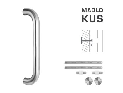 FT - MADLO kód K01 Ø 30 mm UN ks  NEM - nerez matná (F60)