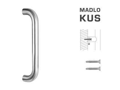 FT - MADLO kód K01 Ø 30 mm ST ks  NEM - nerez matná (F60)