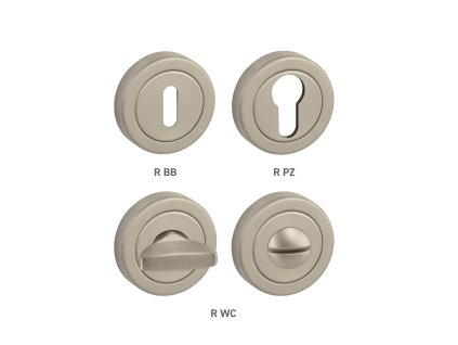 TI - ROZETA - R delená  NIM - nikel matný (142)