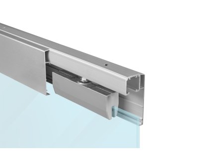 SC - POSUVNÝ SYSTÉM 100 SILENT GLASS 120 KG s obojstranným krytom na profil (Prevedenie SC – posuvný systém 100 SILENT GLASS pre jednokrídlové dvere 1D 1500/120 s obojstranným krytom)