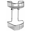 SO - SIDELINE DK1022 - Rohový košík do sprchy dvojitý  CHL - chróm lesklý