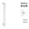 FT - MADLO kód K02K 25x25 mm ST ks  BIM - biela matná (FBO)