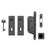 FT - Set na posuvné dvere - BB/D - HR  CIM - čierna matná (FNO)