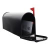 RR - POŠTOVÁ SCHRÁNKA US ALU MAILBOX - T00218  Čierna