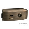 CT - 6000 Kovanie na sklenené dvere  BRM - bronz matný (OGS)