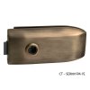 CT - 6000 Kovanie na sklenené dvere  BRM - bronz matný (OGS)