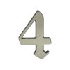 SS - DOMOVÁ ČÍSLICA "4" - 120 mm  NIM.LL - nikel matný