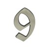 SS - DOMOVÁ ČÍSLICA "9" - 120 mm  NIM.LL - nikel matný