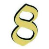 LR - DOMOVÁ ČÍSLICA "8" - 120 mm  BRM.LL - bronz matný