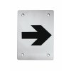 TI - Piktogram "Smer" - hranatý  NEM - nerez matná (16)