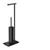 CB - SQUARE B9907 - Stojan na toaletný papier a WC kefu  CIM - čierna matná (NM)