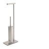 CB - SQUARE B9907 - Stojan na toaletný papier a WC kefu  NEM PVD - nerez matná (HPS/SS)
