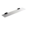 CB - LOOK B1616 - Sklenená polička s držiakmi 60 cm  CIM - čierna matná (NM)