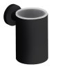 CB - PLUS W4902 - Pohár na zubné kefky s držiakom  CIM - čierna matná (NM)
