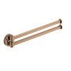 CB - PLUS W4913 - Držiak na uteráky dvojitý 34,5 cm  MEL PVD - meď lesklá (VL)