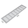 MPK -  Vetracia mriežka 100 x 400 mm  STM - strieborná matná (F1)