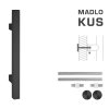 FT - MADLO kód K31 25x25 mm UN ks  CIM - čierna matná (FNO)