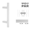 FT - MADLO kód K31Z 25x25 mm UN pár  BIM - biela matná (FBO)