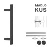 FT - MADLO kód K41Z 40x10 mm UN ks  CIM - čierna matná (FNO)