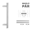 FT - MADLO kód K41Z 40x10 mm UN pár  NEM - nerez matná (F60)