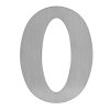 LR - DOMOVÁ ČÍSLICA "0" - 150 mm  NEM - nerez matná