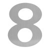 LR - DOMOVÁ ČÍSLICA "8" - 150 mm  NEM - nerez matná