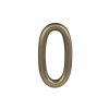 MPK -  DOMOVÁ ČÍSLICA "0" - 75 mm - nalepovacia  BRM.LL - bronz matný
