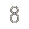 MPK -  DOMOVÁ ČÍSLICA "8"- 75 mm - nalepovacia  NIM.LL - nikel matný