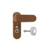 PD - Otočná západka s uzamykaním  HNM.S - hnedá matná svetlá (RAL8003)