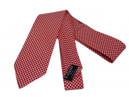 Červenobílá kravata