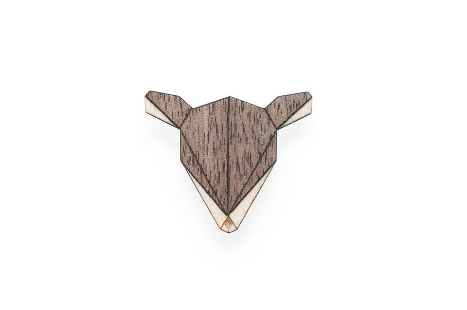 BeWooden Doe Brooch