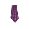 Fialová kravata s bílými puntíky