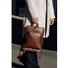 kabelko batoh kozeny beata tmave hnedy