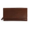 Dámská kožená peněženka Laura, Tmavě hnědá