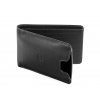 Kožená peněženka s pouzdrem na iPhone SE/5S/5 bifold, Černá