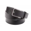 Kožený opasek s prošíváním, Černý
