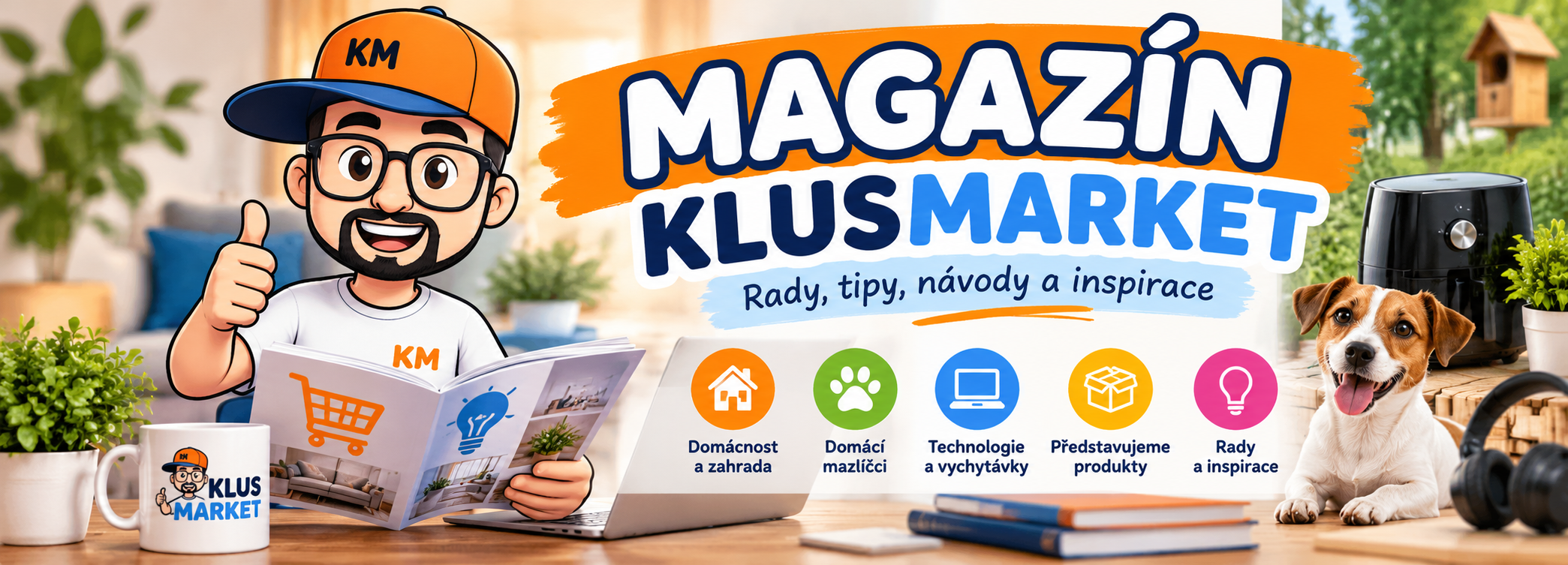 Magazín KlusMarket – rady, tipy, návody a inspirace s Klusíkem