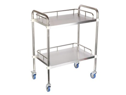 lesolar servirovaci vozik uslechtila ocel 2 police 400 x 600 x 860 mm 249124480