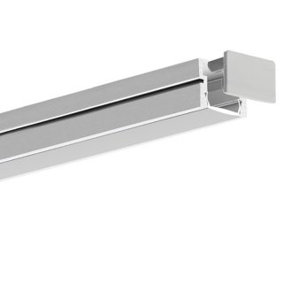 set abdeckung led pds-4-plus mit leiste im klus Silber anodisiert