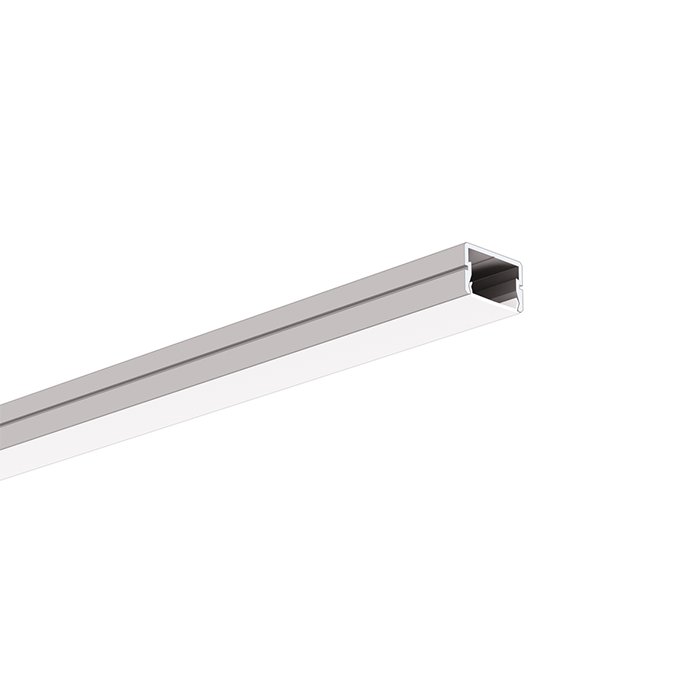 klus siler lista povrchova led stříbrná anodizovaná