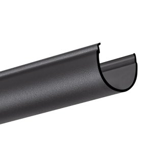 Půlkulatý LED difuzor černý KLUŚ G-22R (délka 3 m)