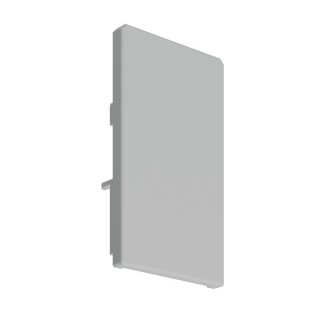 klus kunststoff led endkappe 4050-w profile fur Grau