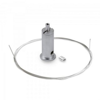 langs 1m deckenhalterung rg-1 seil Silber matt